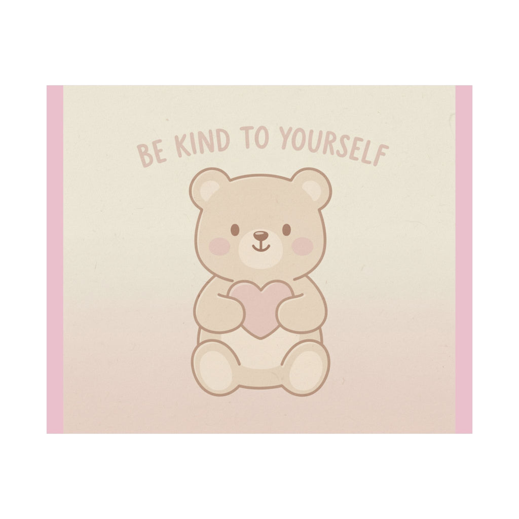 "BE KIND TO YOURSELF" Black Cat Poster | College Girl Gift | Fashion | KayKay Classics