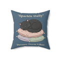 Black Cat Square Pillow – Sparkle Daily Dreamy Dorm Vibes