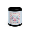 "YOU ARE SO LOVED" Black Cat Black Mug | College Girl Gift | Fashion | KayKay Classics