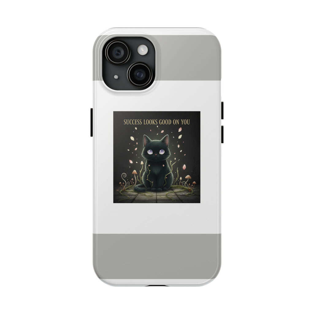Black Cat Tough Phone Case – Success Looks Good on You