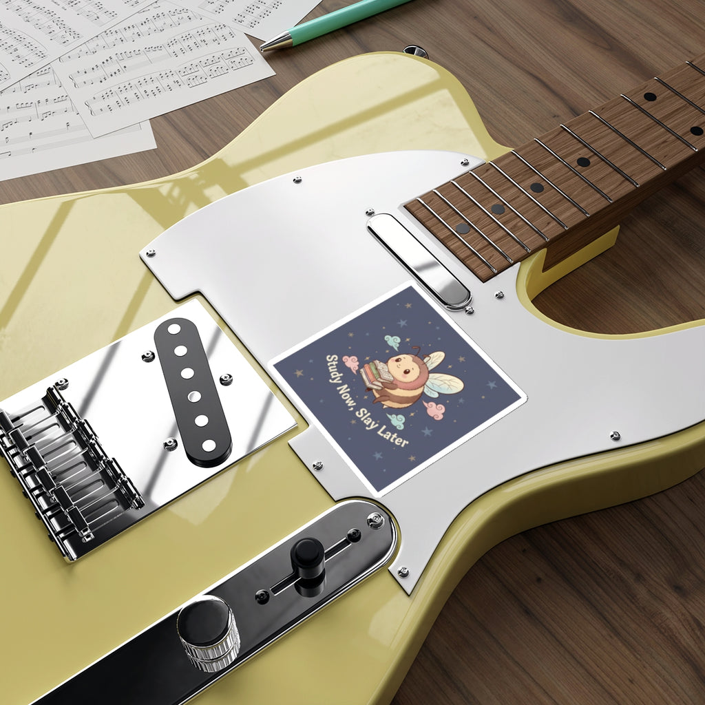Bee Die-Cut Sticker – Study Now, Slay Later