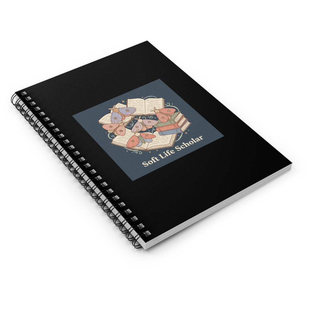 soft life scholar square Spiral Notebook