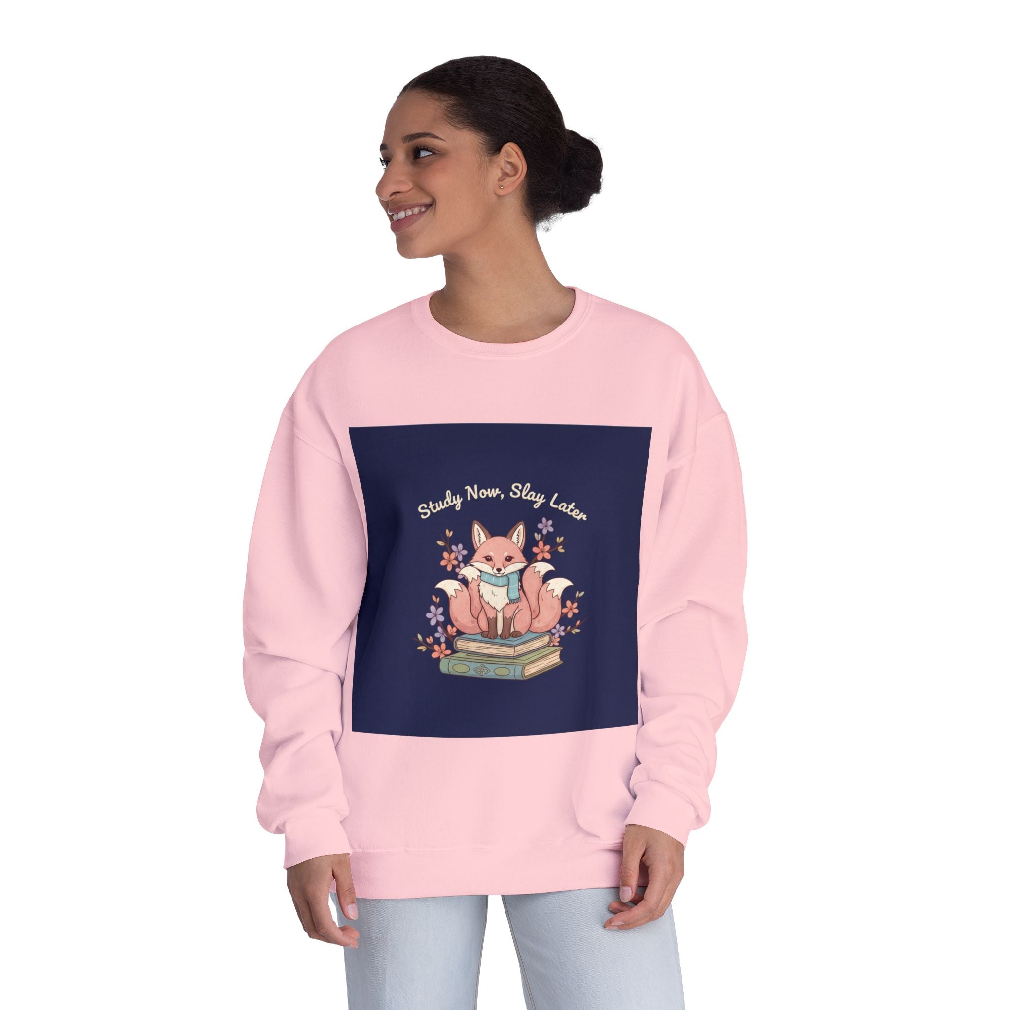 Kitsune Crewneck Sweatshirt – Study Now Slay Later