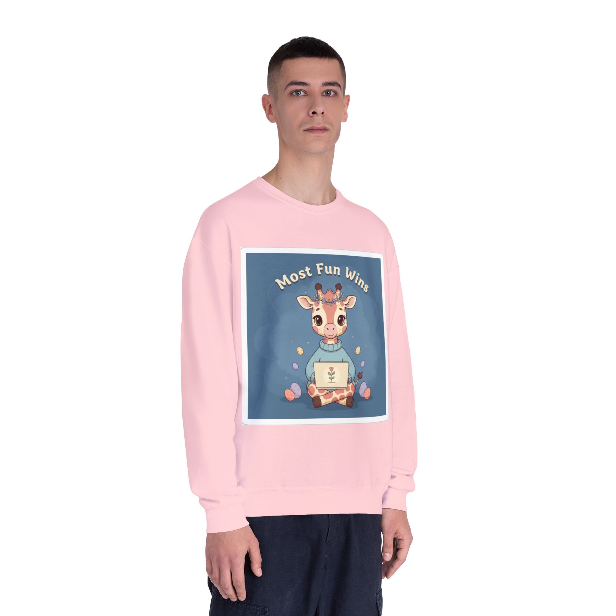 Giraffe Crewneck Sweatshirt – Most Fun Wins