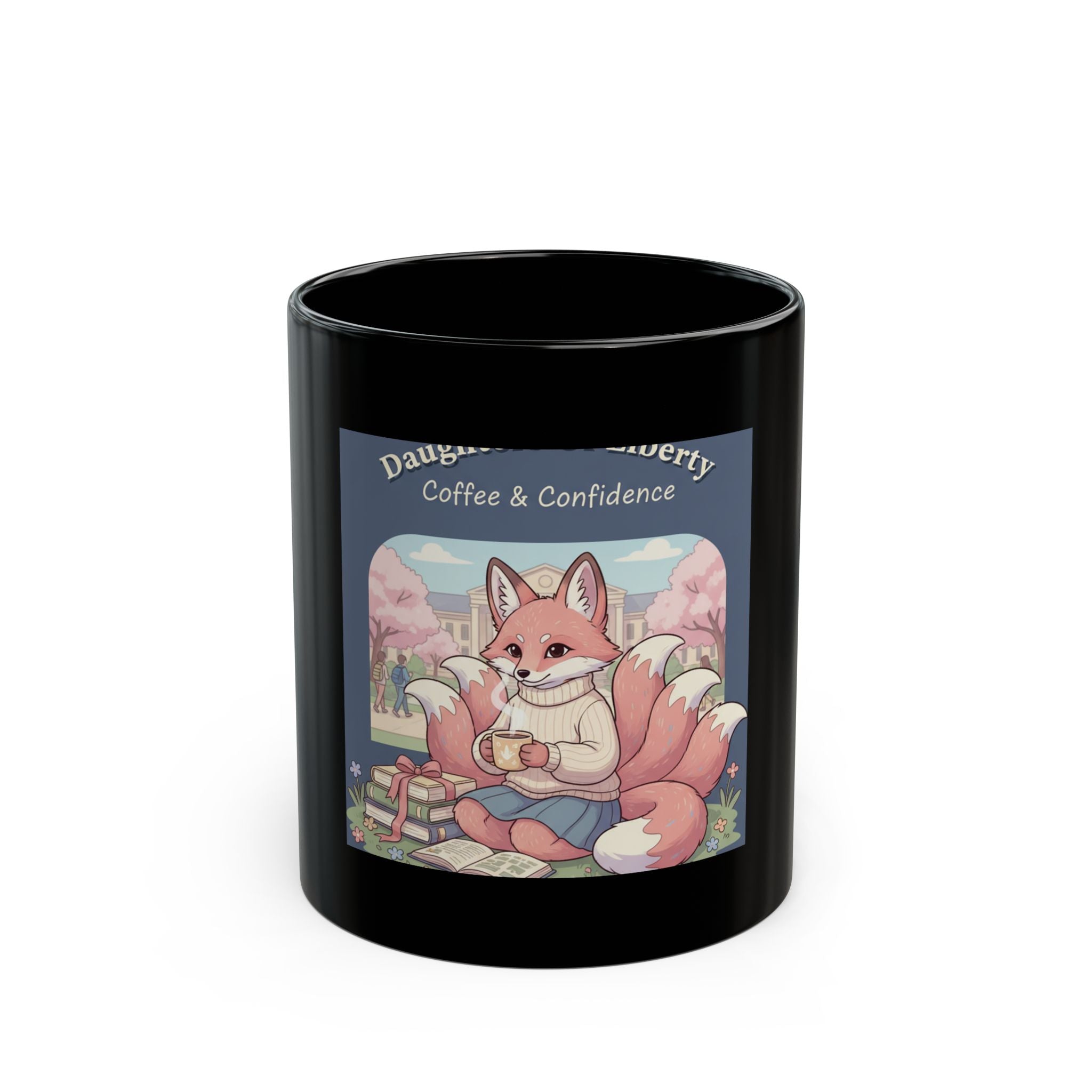 Kitsune Black Mug 11oz – Daughters of Liberty