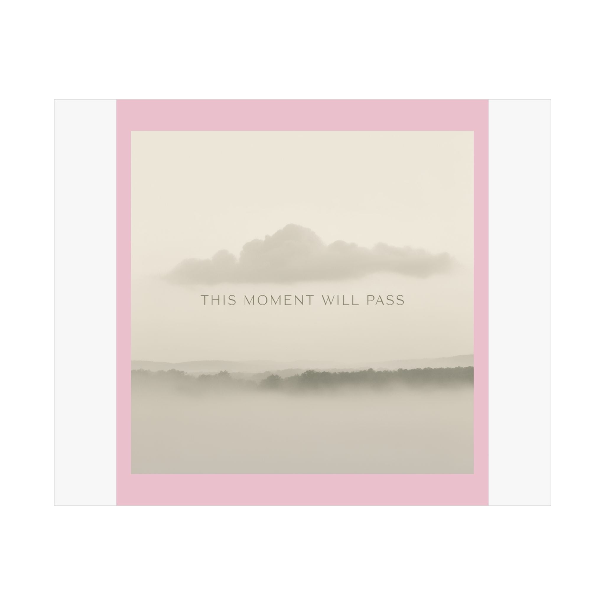 "THIS MOMENT WILL PASS" Black Cat Poster | College Girl Gift | Fashion | KayKay Classics