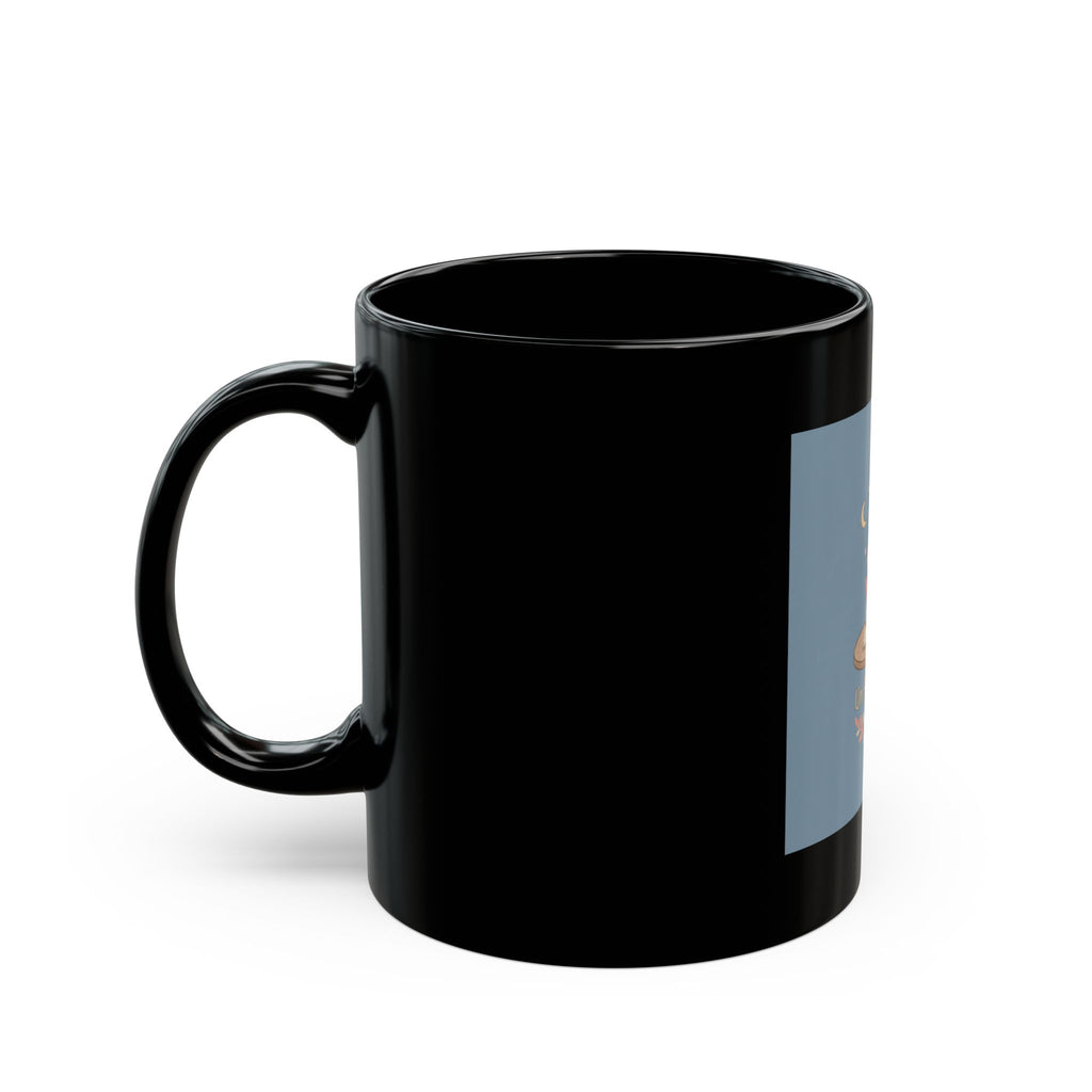 Un Paso a la Vez Cat Black Mug 11oz