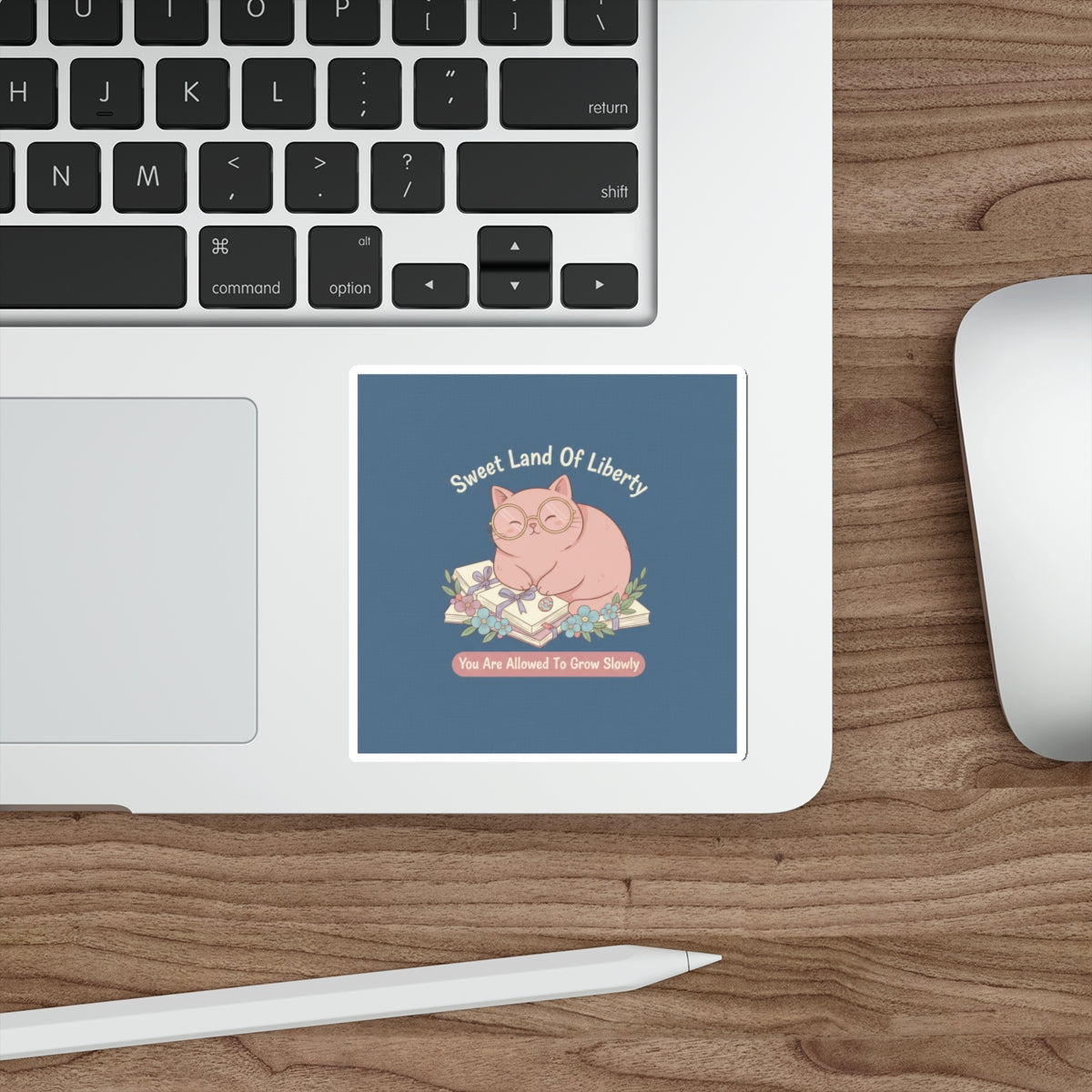 Cat Die-Cut Sticker – Sweet Land of Liberty