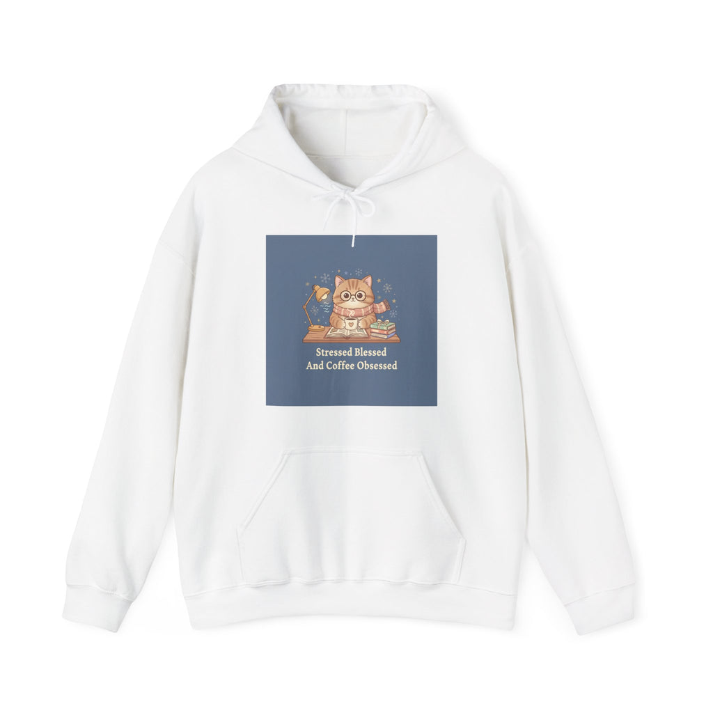 Bear Hoodie – Stressed Blessed and Coffee Obsessed