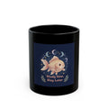 Bunny Black Mug 11oz – Study Now Slay Later