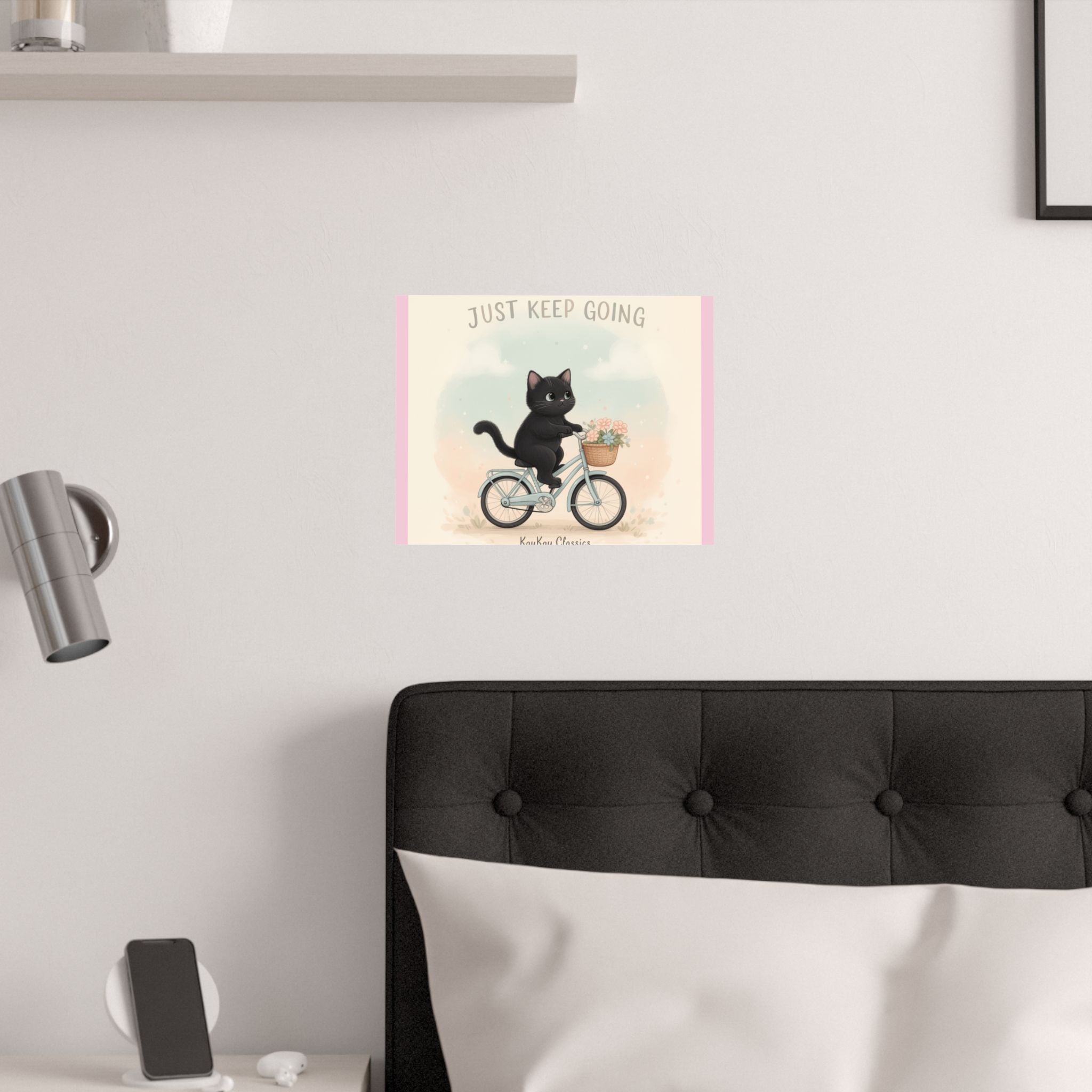 "Design" Black Cat Poster | College Girl Gift | Fashion | KayKay Classics
