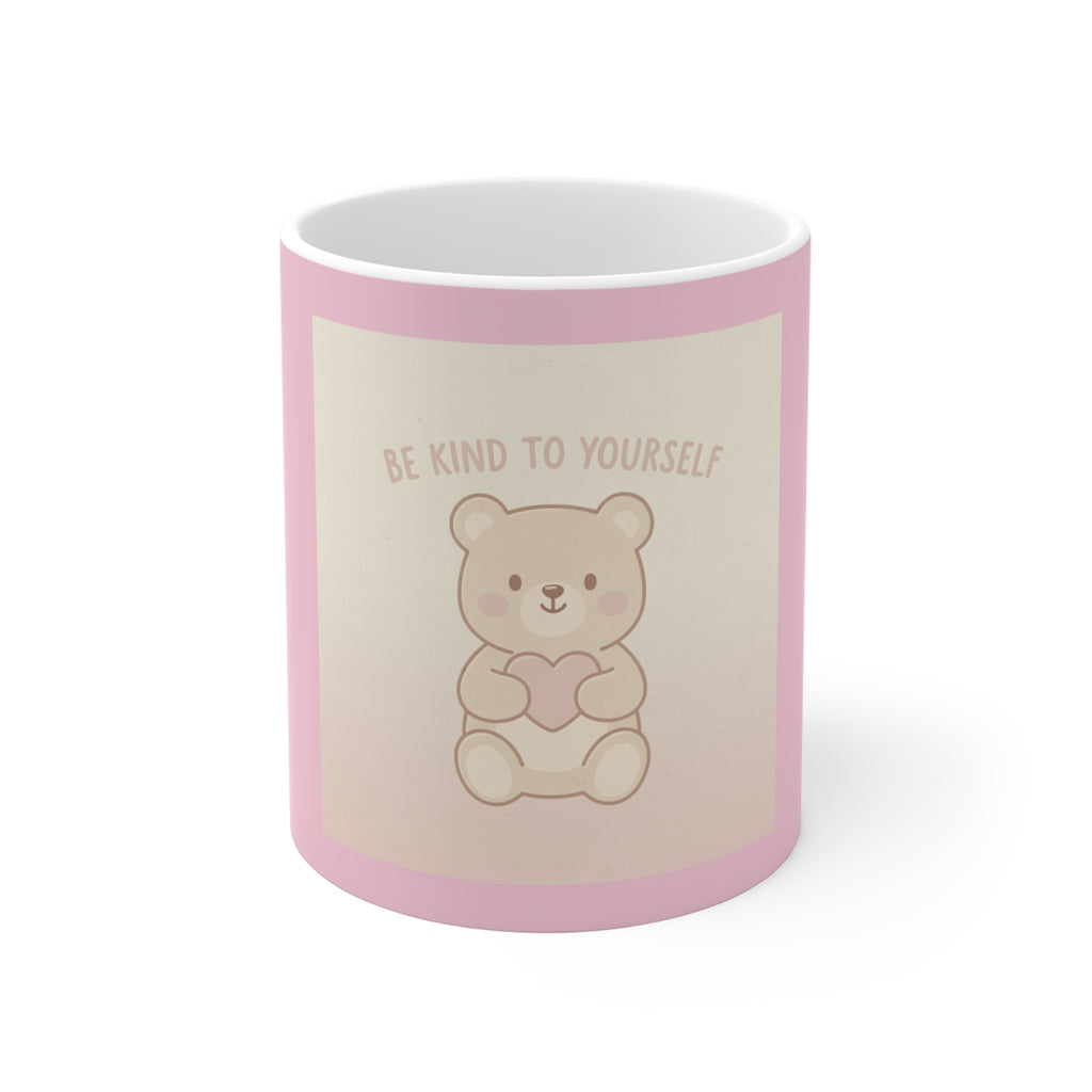 "BE KIND TO YOURSELF" Black Cat Mug | College Girl Gift | Fashion | KayKay Classics