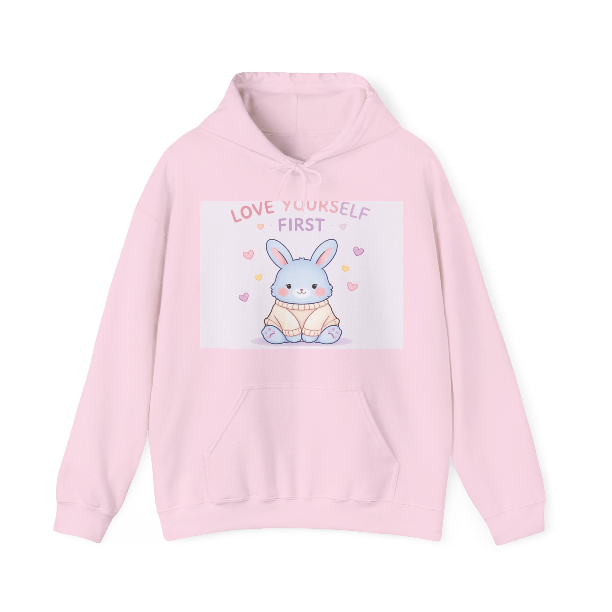 "LOVE YOURSELF FIRST" Black Cat Hoodie | College Girl Gift | Fashion | KayKay Classics