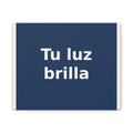 "Tu luz brilla" Black Cat Canvas | College Girl Gift | Fashion | KayKay Classics