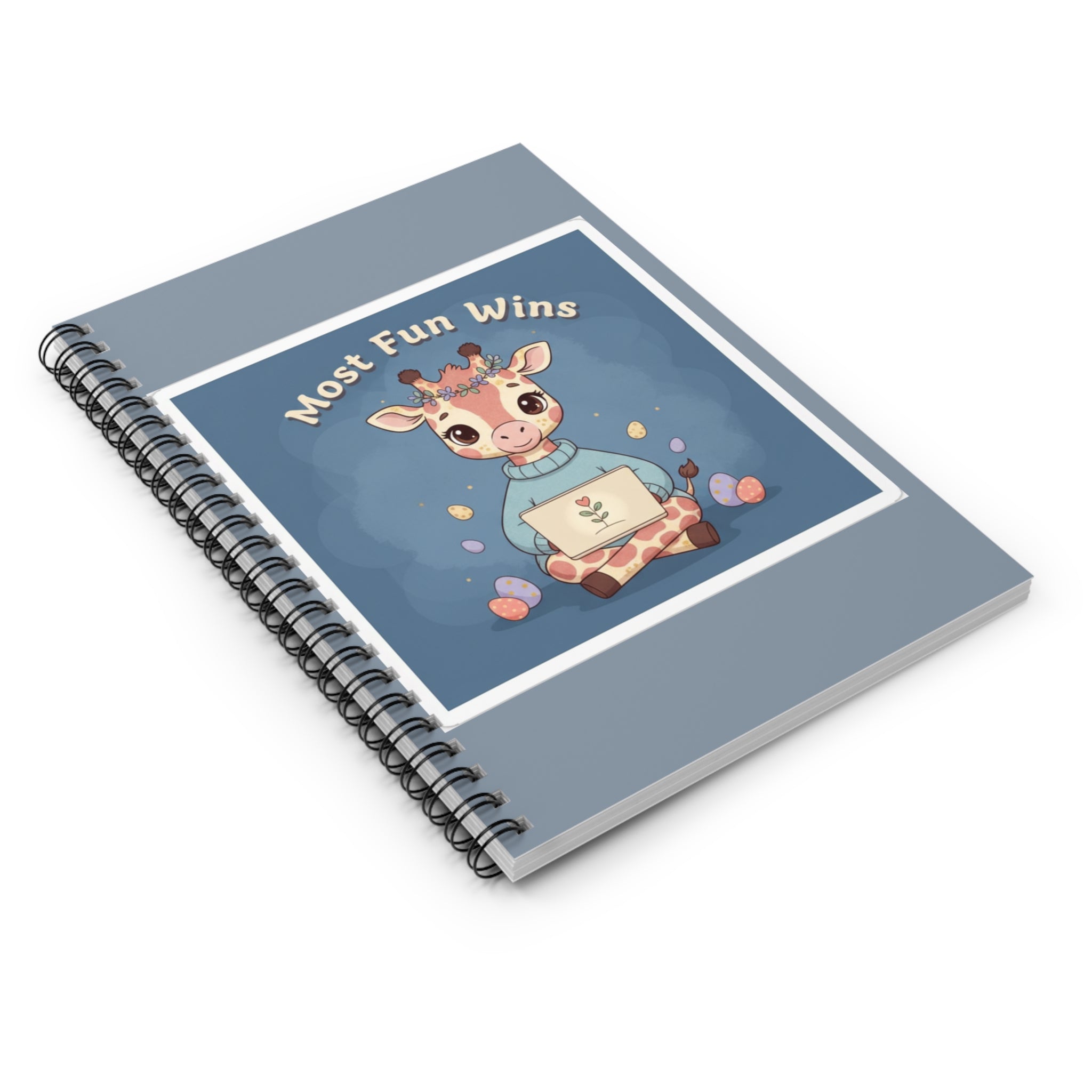 Giraffe Spiral Notebook – Most Fun Wins