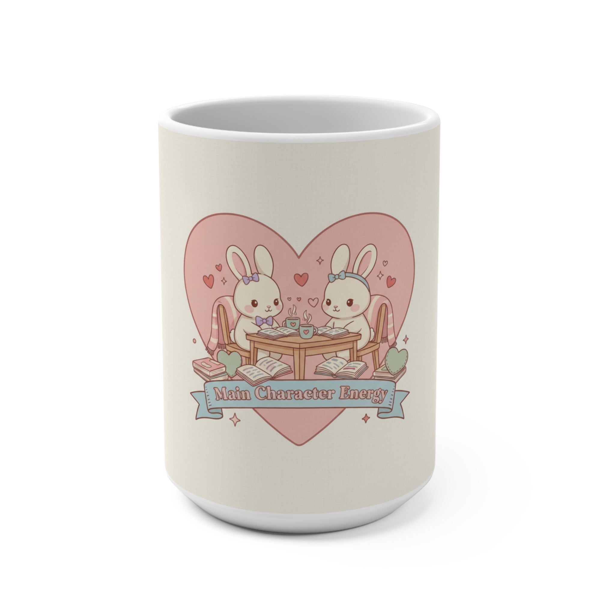 Main Character Energy Rabbits Mug 15oz