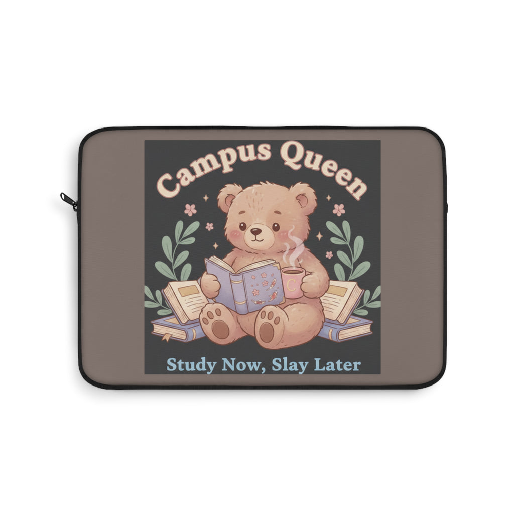 Bear Laptop Sleeve – Campus Queen Study Now Slay Later