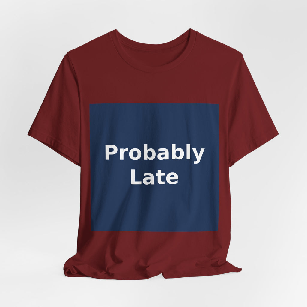 "Probably Late" Black Cat Women Tee | College Girl Gift | Fashion | KayKay Classics