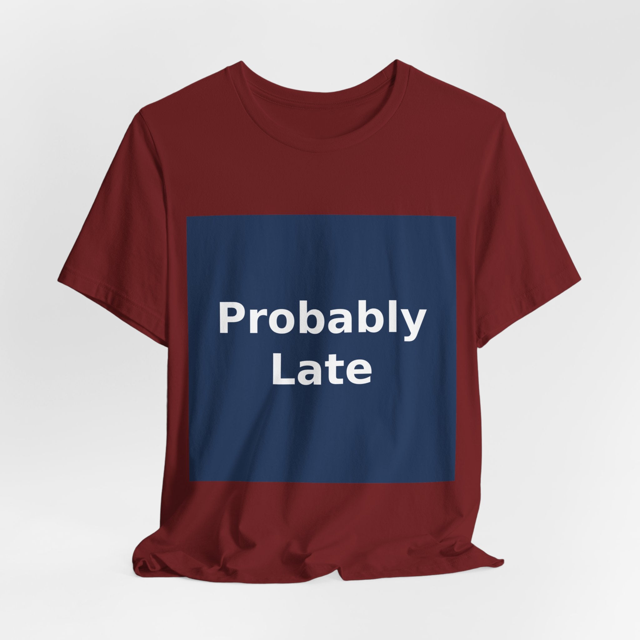 "Probably Late" Black Cat Women Tee | College Girl Gift | Fashion | KayKay Classics