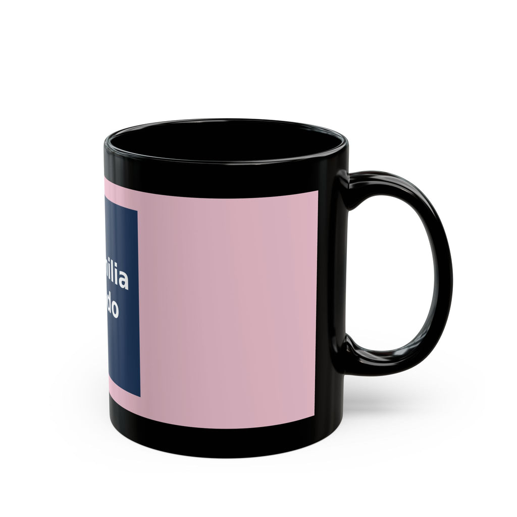 "La familia es todo" Black Cat Black Mug | College Girl Gift | Fashion | KayKay Classics