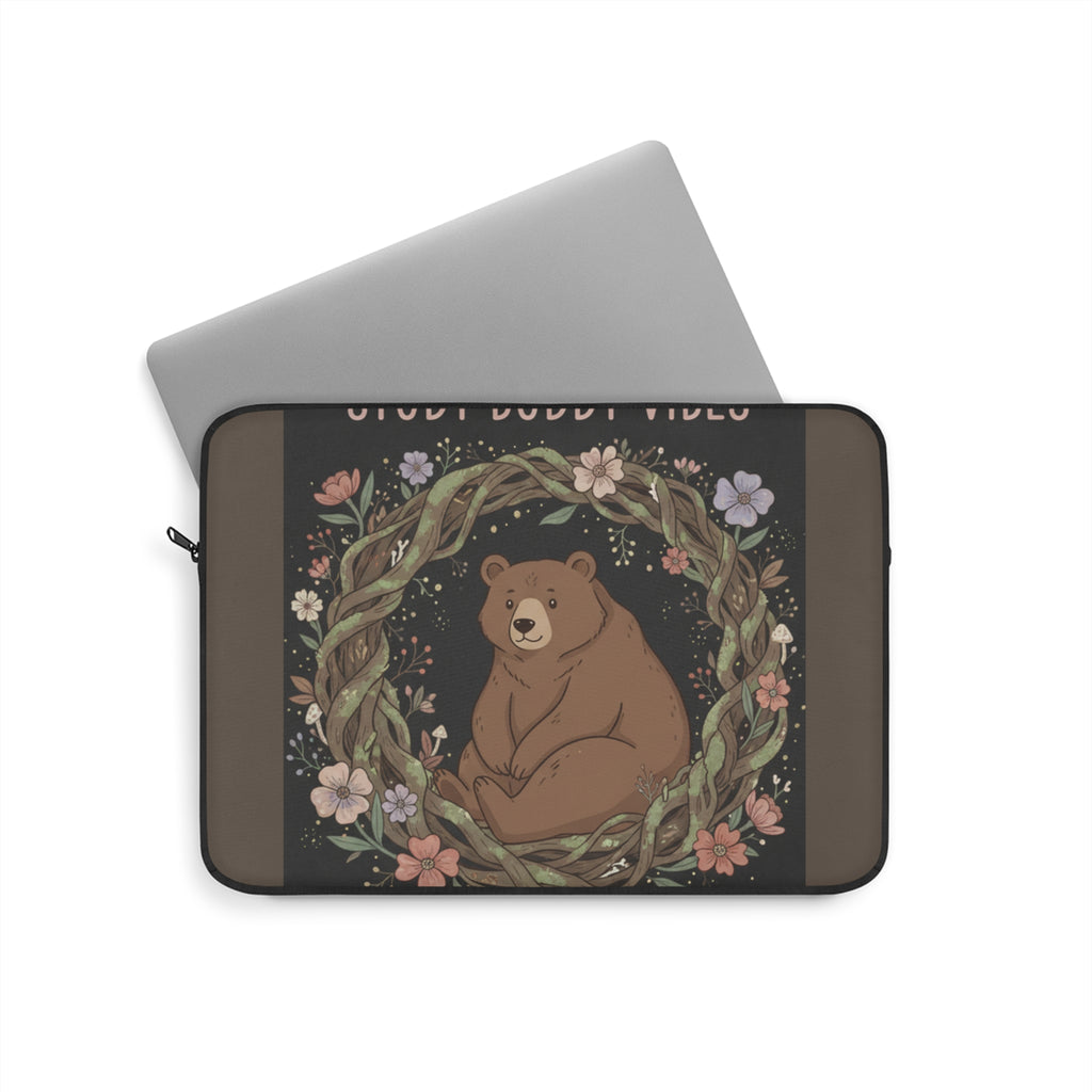 Bear Laptop Sleeve – Study Buddy Vibes