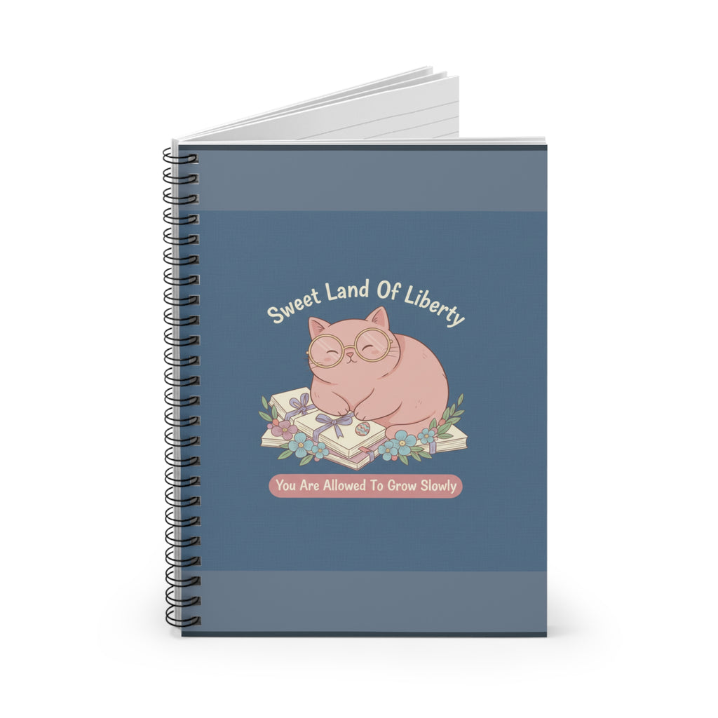 Cat Spiral Notebook – Sweet Land of Liberty