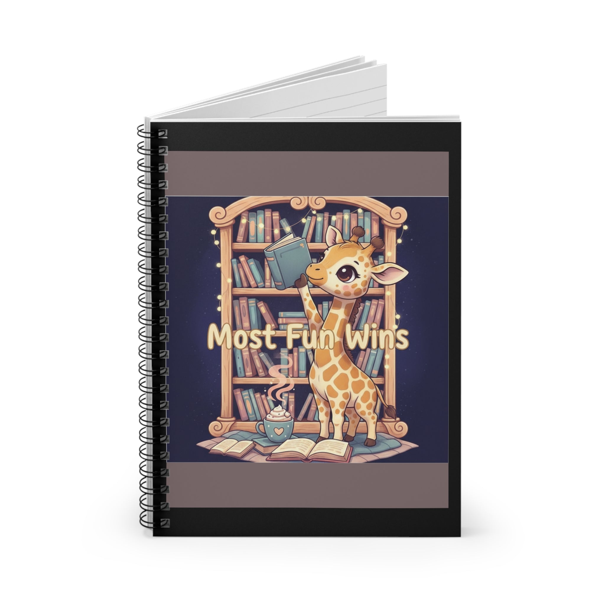 Giraffe Spiral Notebook – Most Fun Wins