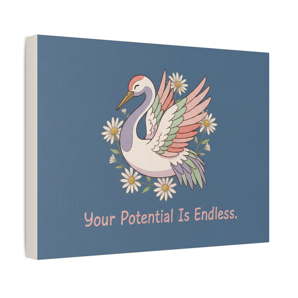 Crane Canvas Print – Your Potential is Endless
