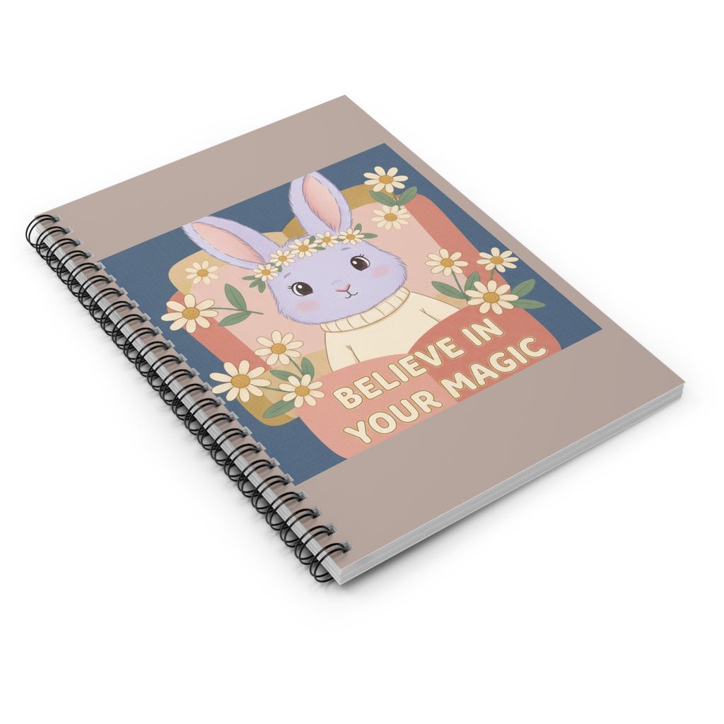 Bunny Spiral Notebook – Believe in Your Magic