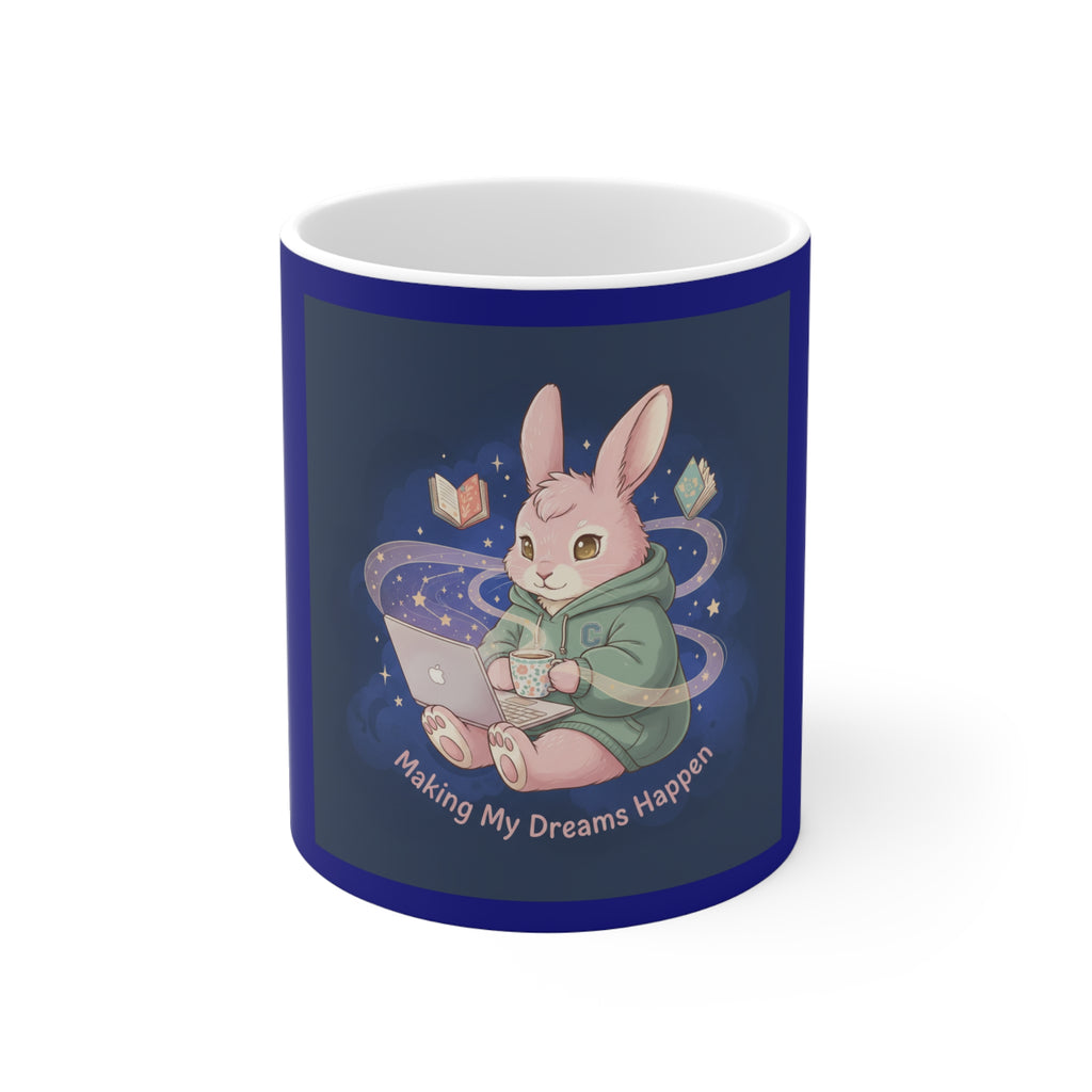 Rabbit Mug 11oz – Making My Dreams Happen