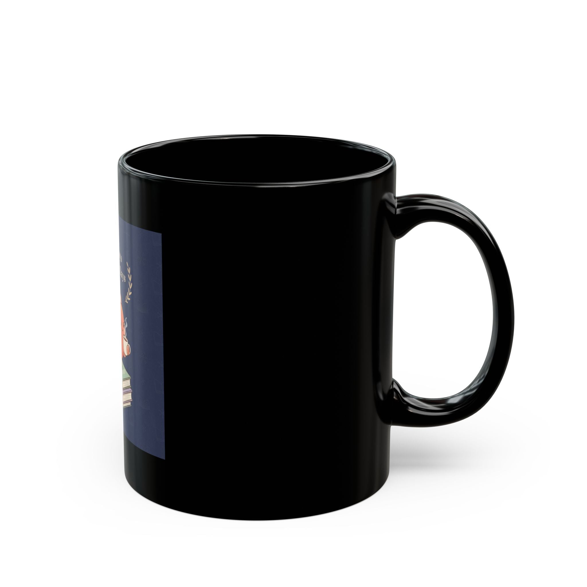 Bear Black Mug 11oz – Library Days Are the Best Days
