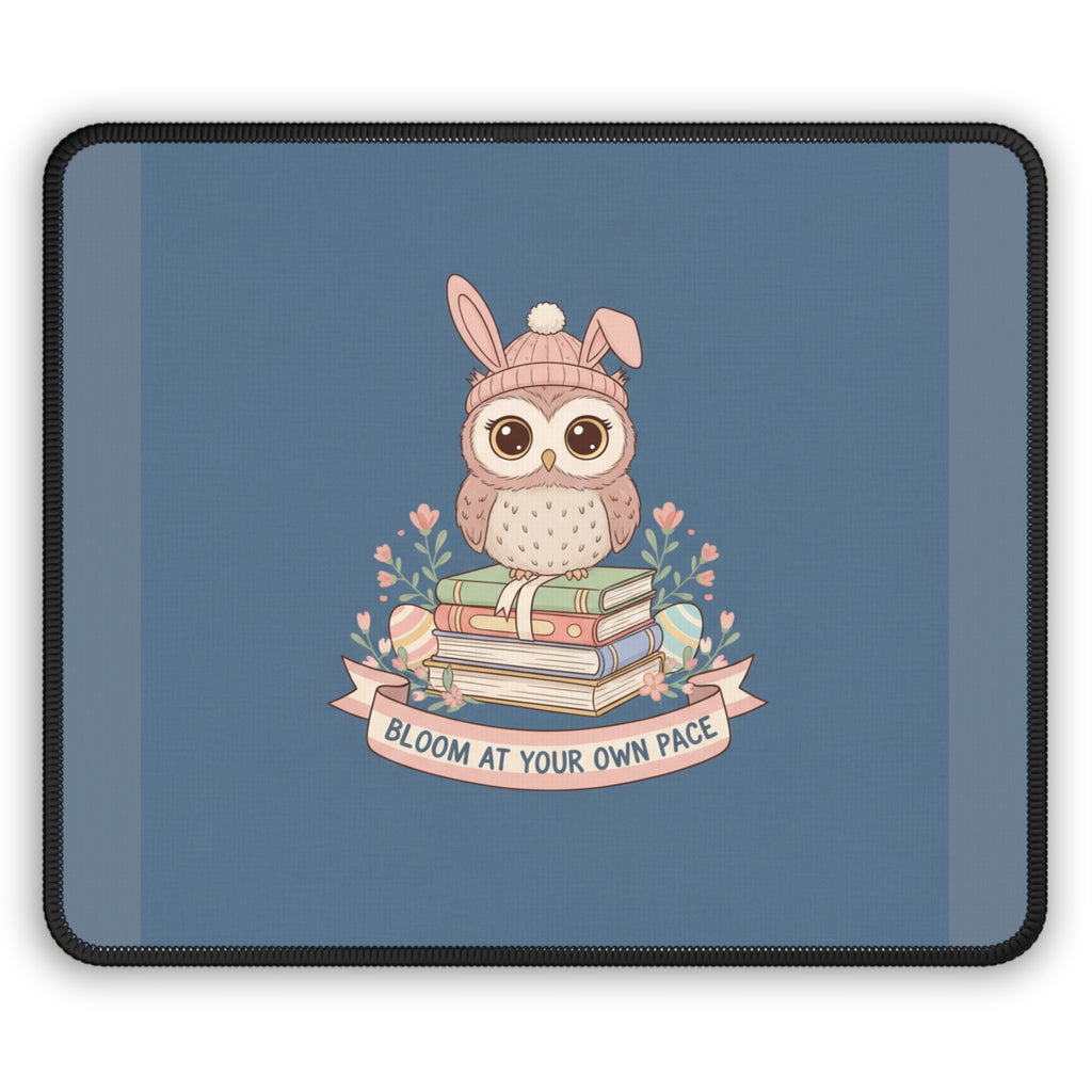 Bunny Mouse Pad – Bloom at Your Own Pace