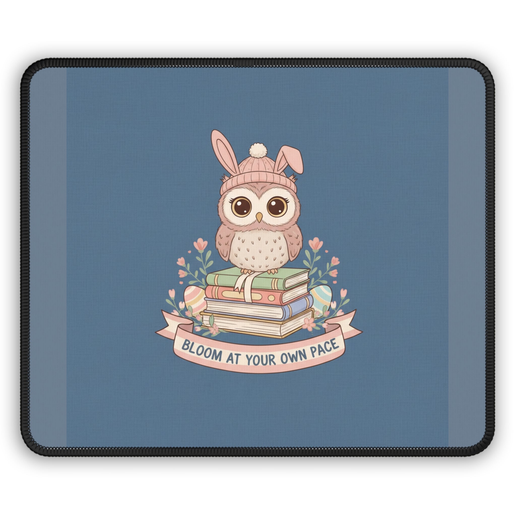Bunny Mouse Pad – Bloom at Your Own Pace