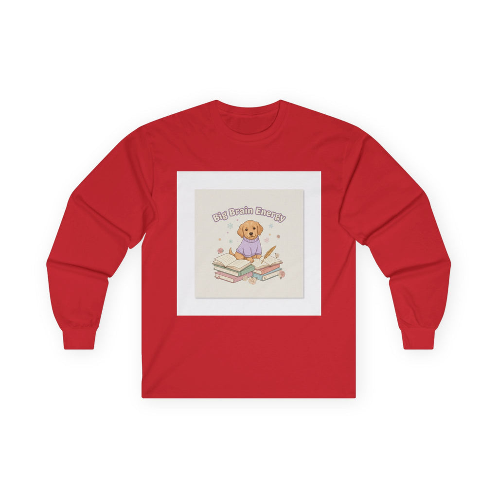Big Brain Energy Dog Long Sleeve Tee
