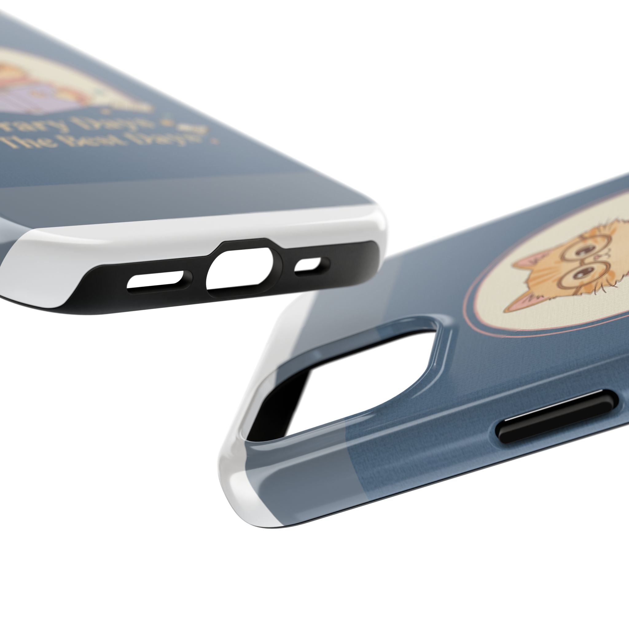 Cat Tough Phone Case – Library Days Are the Best Days