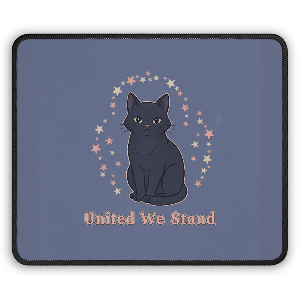 Black Cat Mouse Pad – United We Stand