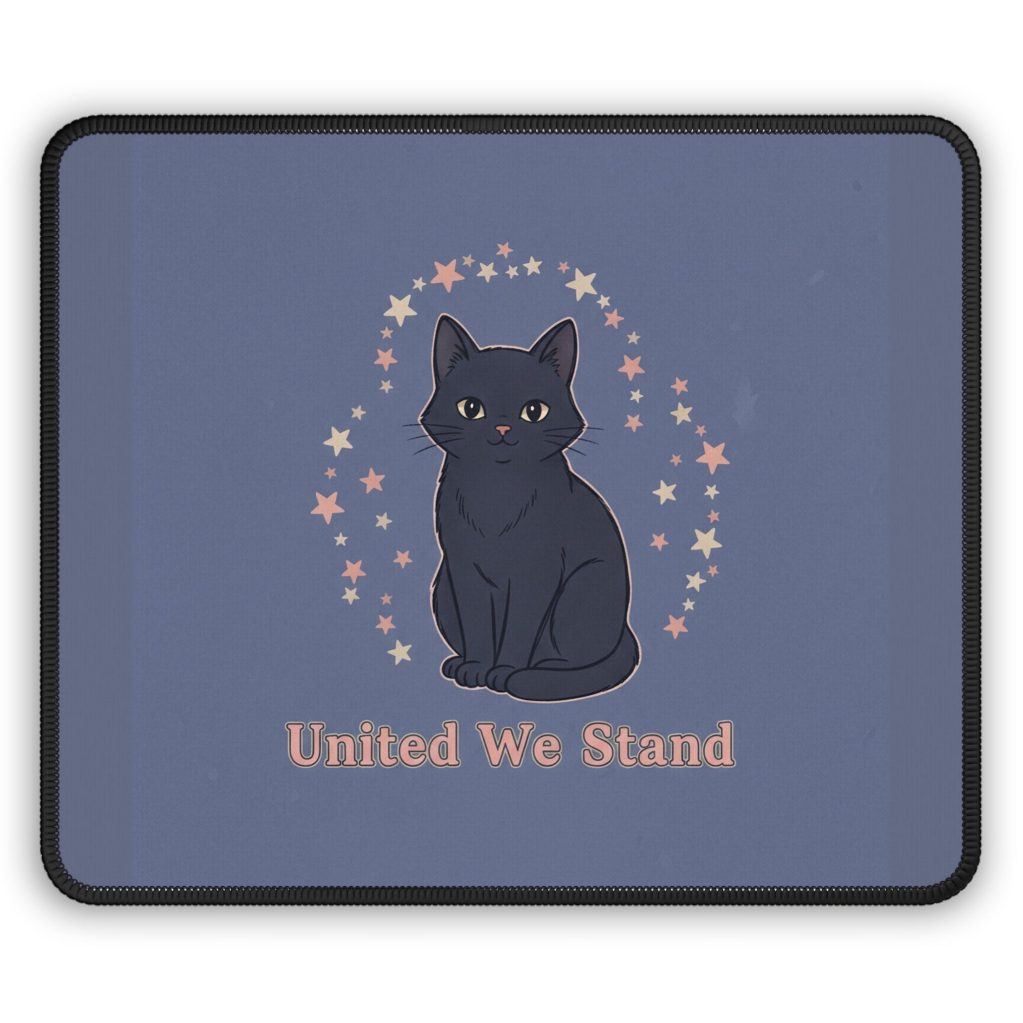 Black Cat Mouse Pad – United We Stand