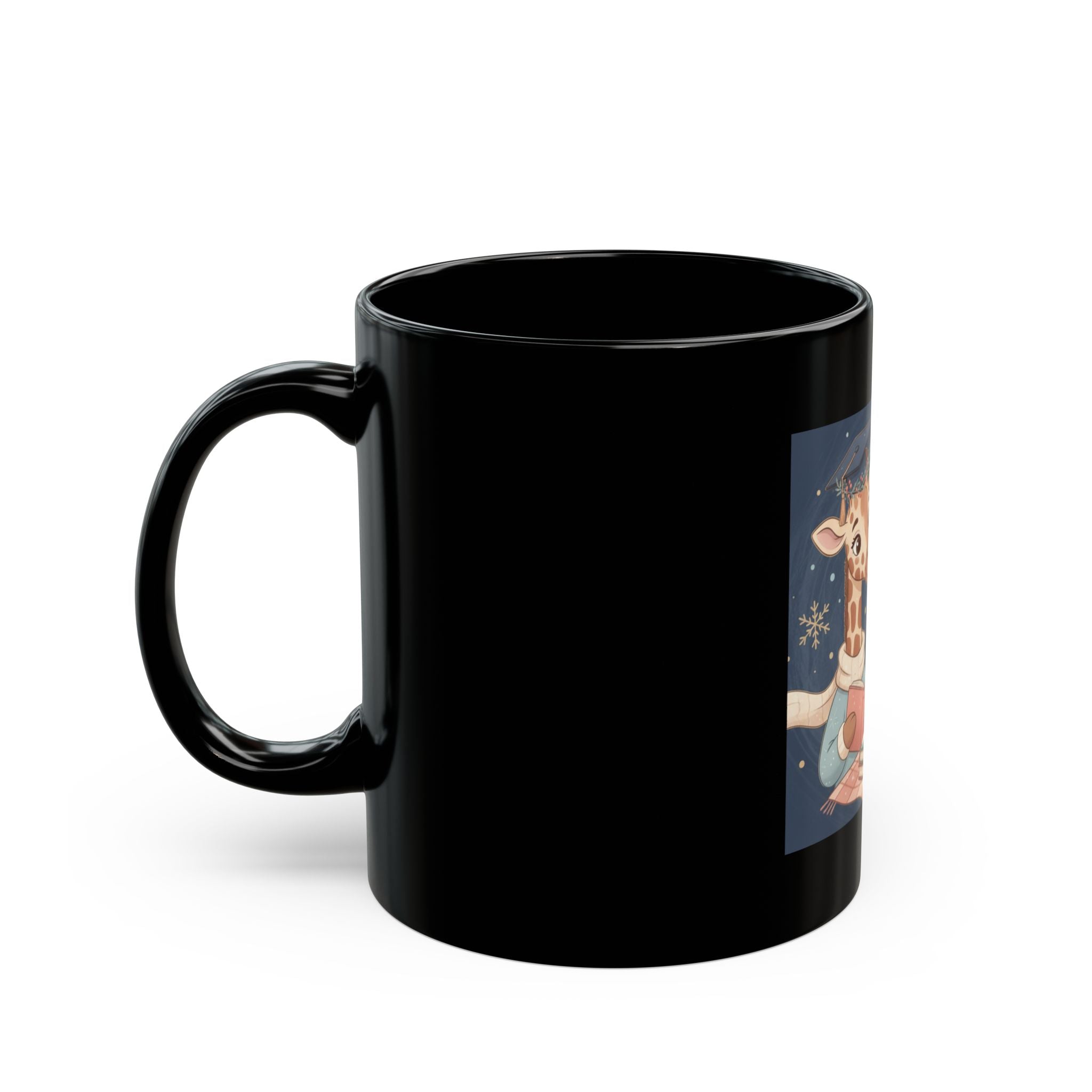 Giraffe Black Mug 11oz