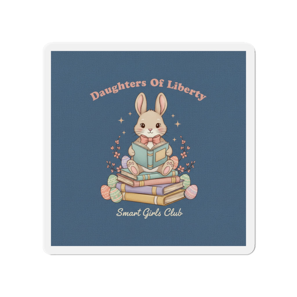Bunny Die-Cut Magnet – Daughters of Liberty Smart Girls Club