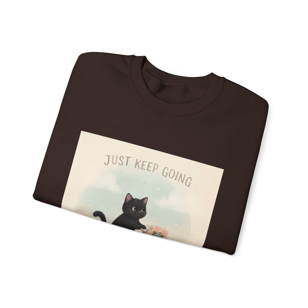 "Design" Black Cat Crewneck | College Girl Gift | Fashion | KayKay Classics