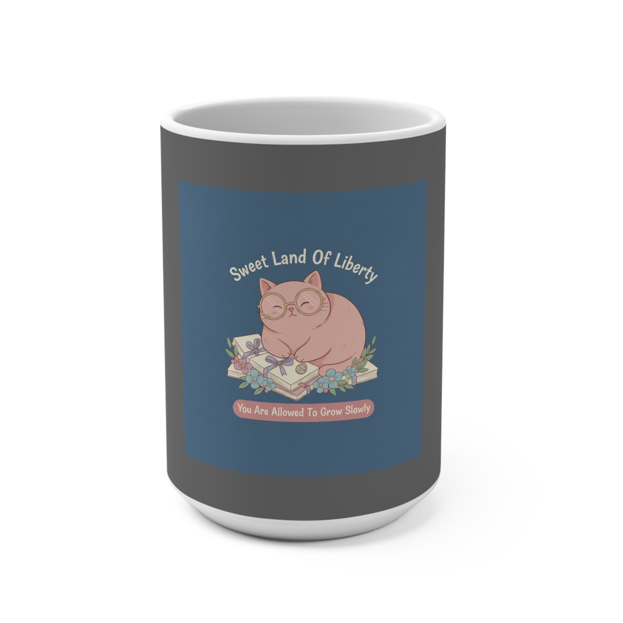 Cat Mug 15oz – Sweet Land of Liberty