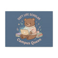 Bear Canvas Print – Soft Life Scholar Campus Queen