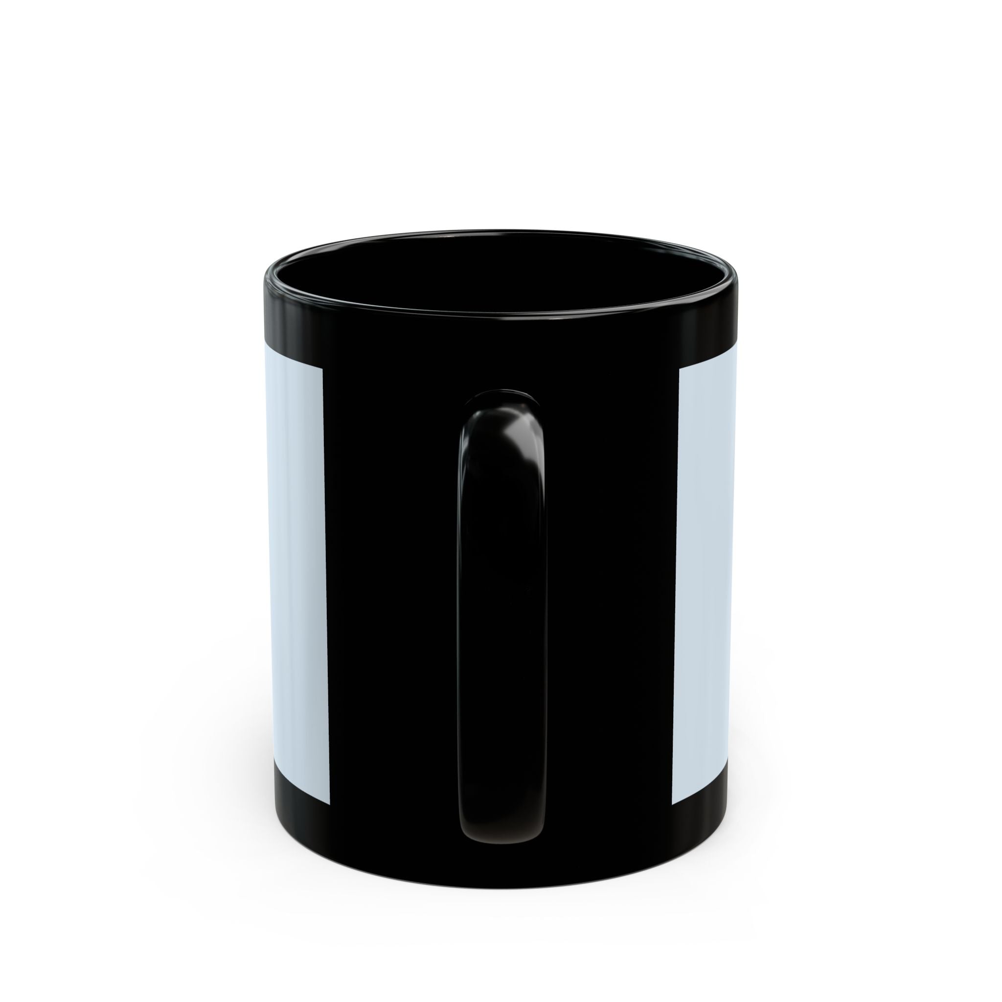 "YOU'RE NEVER TOO MUCH" Black Cat Black Mug | College Girl Gift | Fashion | KayKay Classics