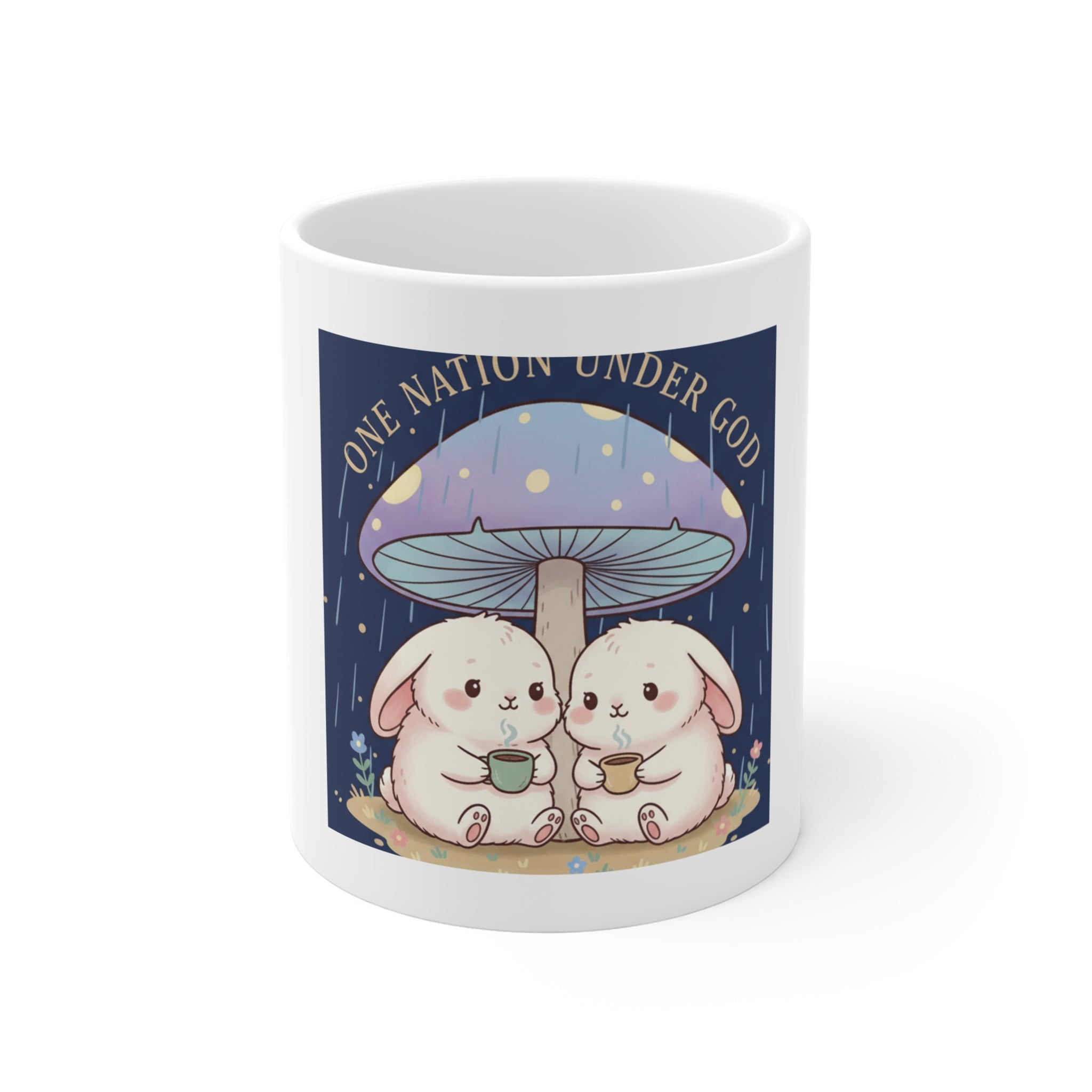 Two Cute Bunnies Mug 11oz – One Nation Under God