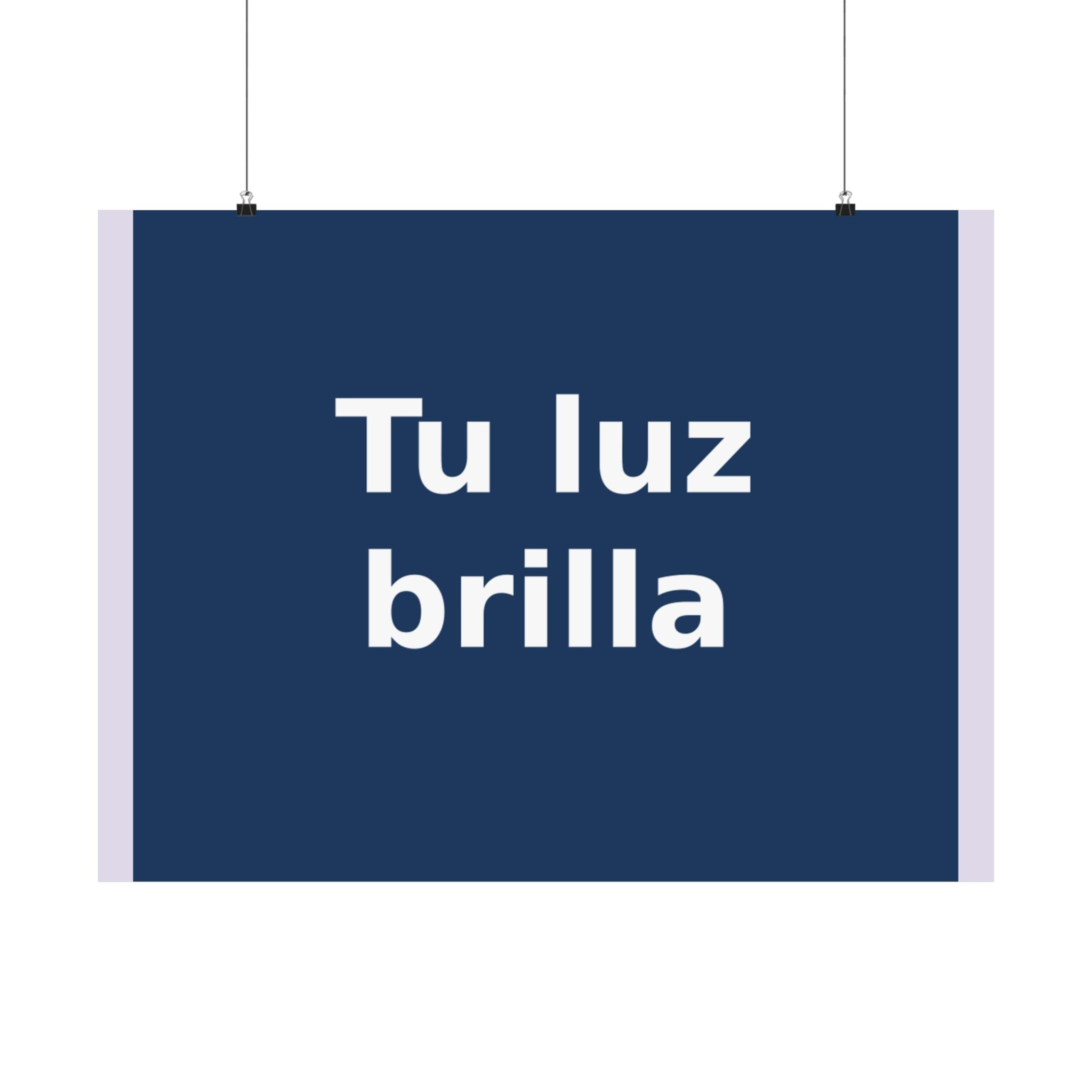 "Tu luz brilla" Black Cat Poster | Trendy Gift for Her | Lifestyle | KayKay Classics