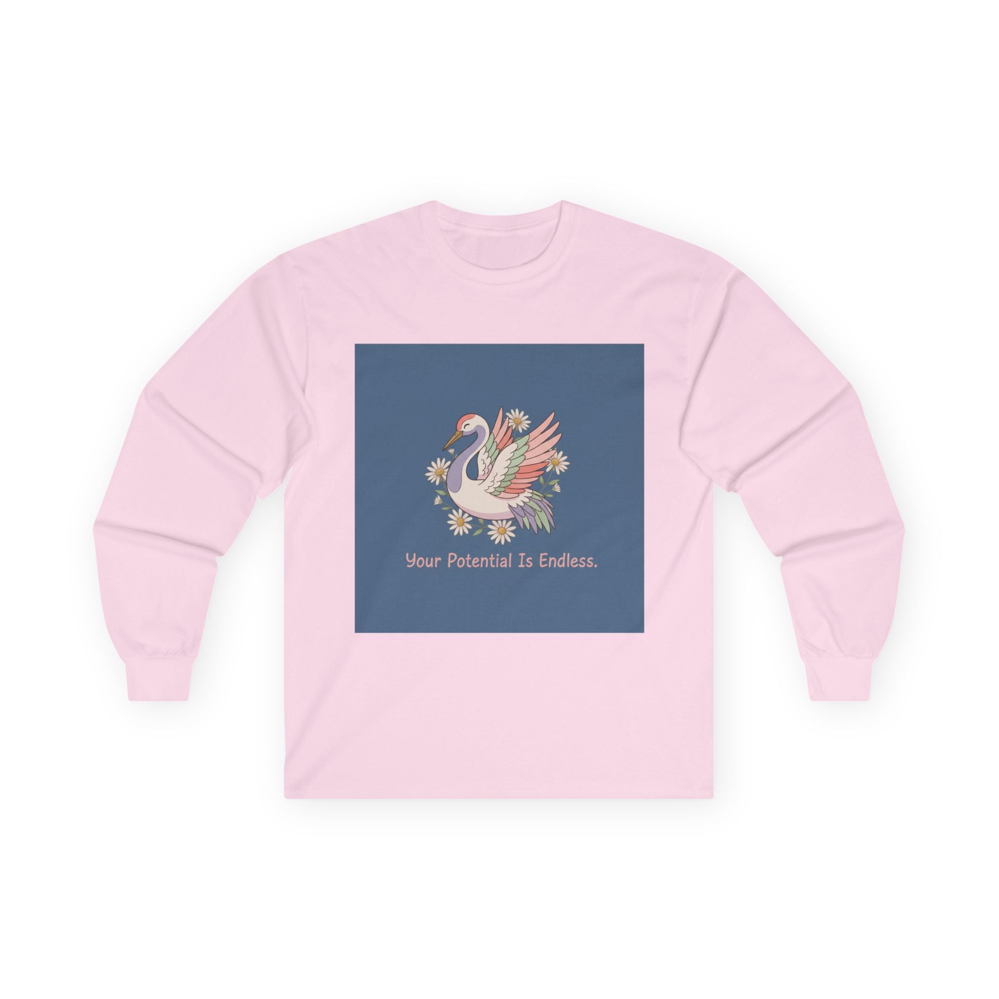 Crane Long Sleeve Tee – Your Potential is Endless