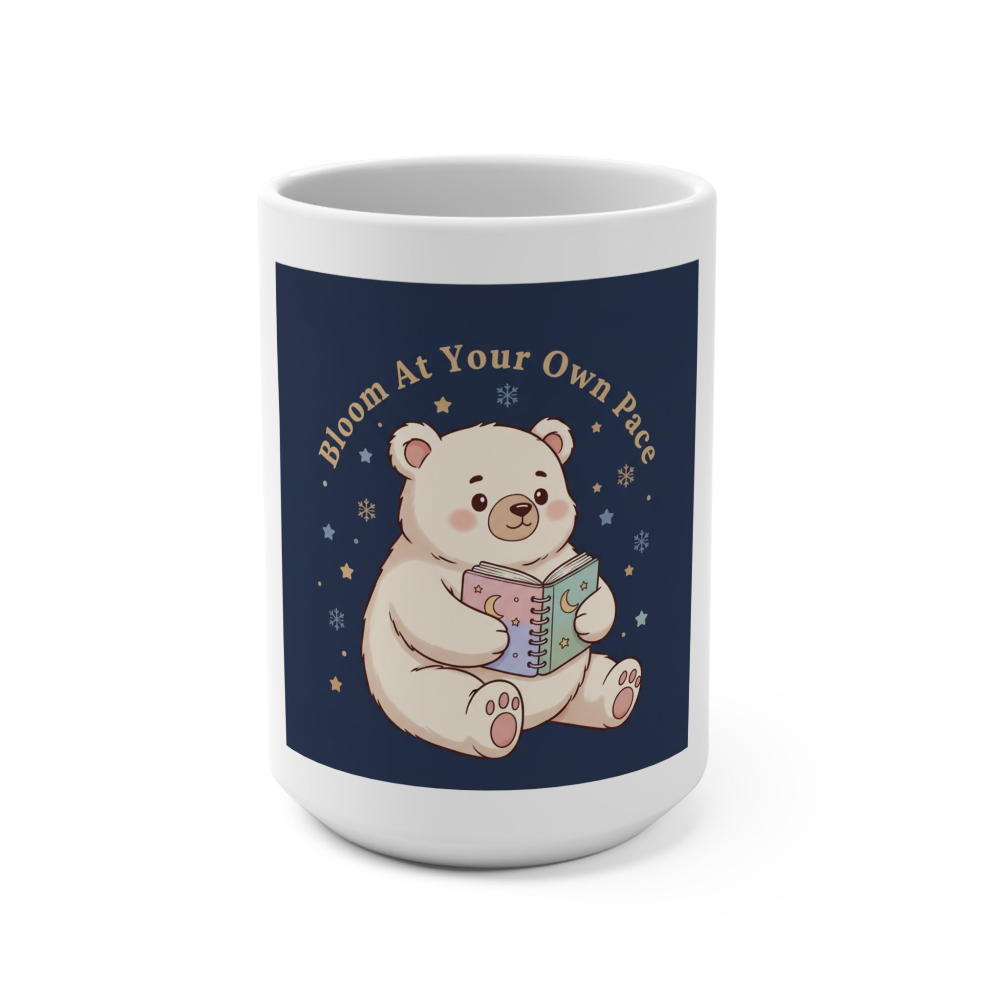 Bear Mug 15oz – Bloom at Your Own Pace