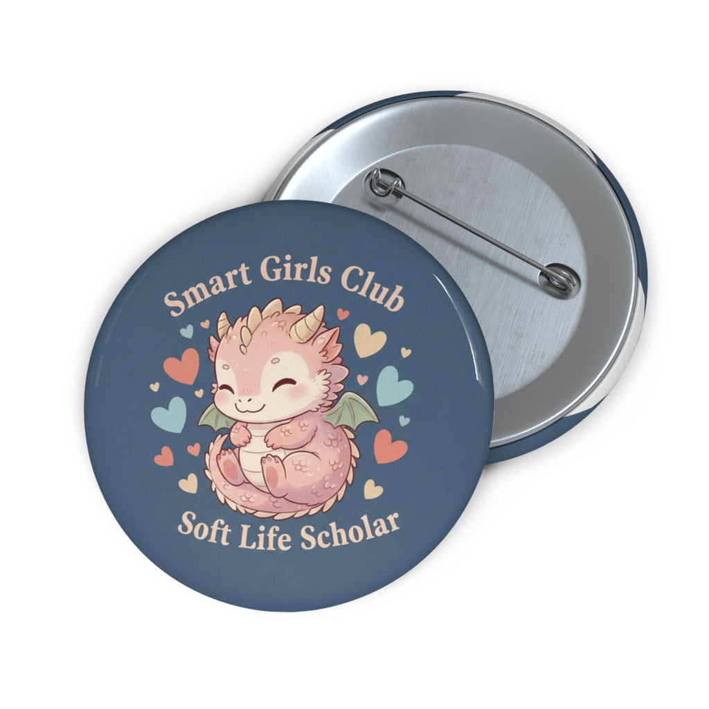 Dragon Pin Button – Smart Girls Club Soft Life Scholar