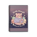Bear Spiral Notebook – Gentle Strength Bloom Thrive