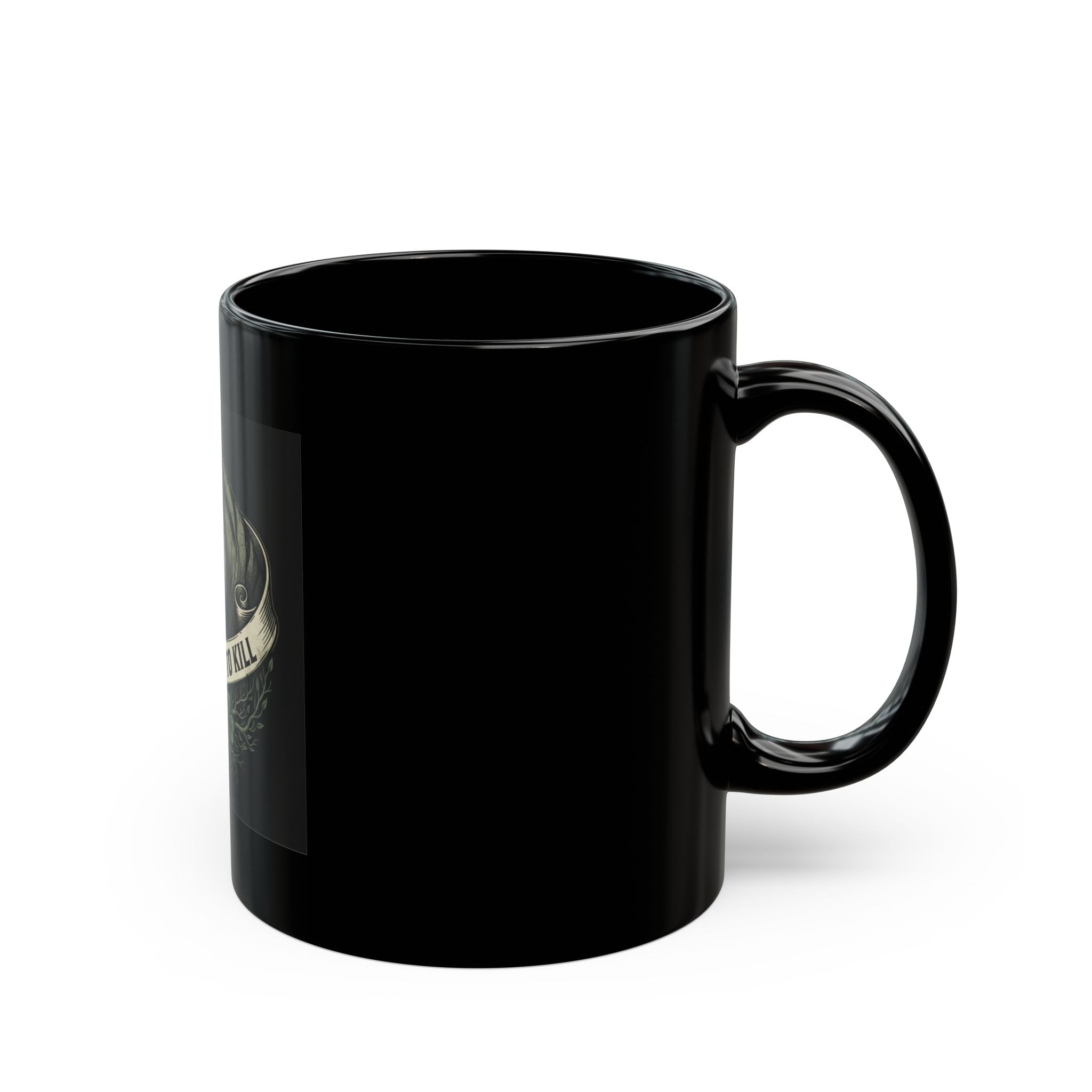 Hard to Kill Tiger Black Mug 11oz
